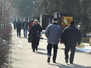 Oameni strada Sfantu Gheorghe februarie 2013 - 8